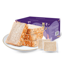 华味亨 谷物全麦代餐面包500gx2箱 箱装代餐面包粗粮健身食品早餐