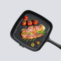 铸铁牛排煎锅牛排锅专用条纹不粘锅家用平底煎锅牛扒锅G-003