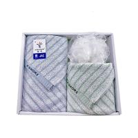 金号 倾城系列毛巾2条+浴球1个(盒装)