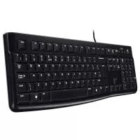 罗技（Logitech）K120 键盘 有线键盘 办公键盘黑色 U口
