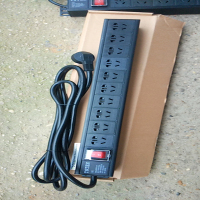 图腾 PDU 12位 32A进 10个10A出+2个16A出 带工业插头工头+母头