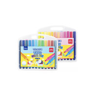 得力(deli) 7064 绚丽多彩24色水彩笔绘画笔 盒装