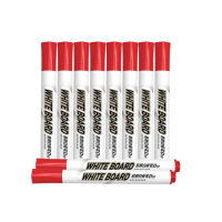 晨光(M&G) 红色可擦白板笔 单头办公会议笔 易擦记号笔10支盒AWMY2202