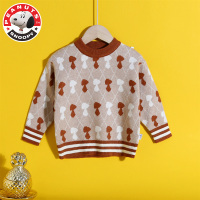 史努比(SNOOPY)男童毛衣儿童针织衫套头线衣打底秋冬装AE066-DTY218031