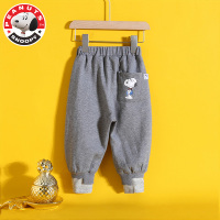 史努比(SNOOPY)儿童卫裤儿童裤子中小童休闲运动裤假两件宝宝长裤2021新款AE093-HCB235