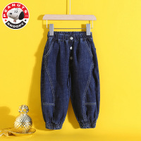史努比(SNOOPY)童装儿童裤子款春秋冬季童装儿童裤子男孩牛仔裤长裤运动休闲裤 AE095-HCB302