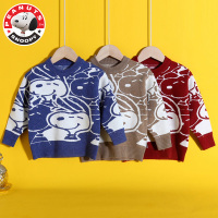 史努比(SNOOPY)男童毛衣儿童针织衫套头线衣打底秋冬装DTY218023-AE063