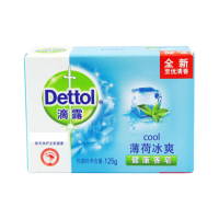 滴露（Dettol）健康香皂125g单块装有效抑菌 薄荷冰爽 125g单块装（单位:件）