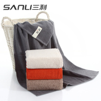 三利(SANLI) 纯色浴巾单条礼盒装颜色随机毛巾 随机