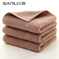三利(SANLI) 纯色浴巾单条礼盒装颜色随机毛巾 褐色