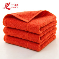 三利(SANLI) 纯色浴巾单条礼盒装颜色随机毛巾 红色