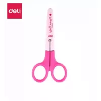得力(deli)可爱卡通剪刀 粉色 6022