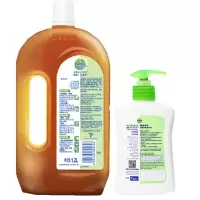 滴露 消毒液1.2L +450ml洗手液 除菌抑菌 家具地板宠物马桶消毒 衣物除菌(单位:件)
