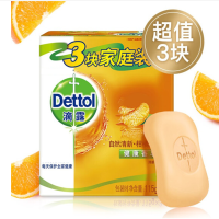 滴露Dettol健康香皂自然清新柑橘沁爽 3块装(115g*3块) (单位:件)