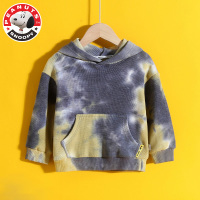 史努比(SNOOPY)儿童扎染连帽卫衣儿童秋装中小童休闲上衣潮AE101-HCB357