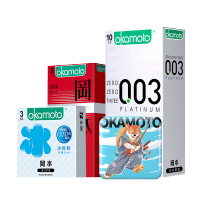 冈本OK避孕套-0.03白金超薄避孕套避育003隐形裸入安全套男用003正品 计生 bytt 颗粒白金装18片