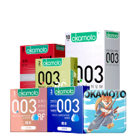 冈本OK避孕套-0.03白金超薄避孕套避育003隐形裸入安全套男用003正品 计生 bytt 003全家福23片