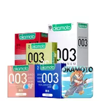 冈本OK避孕套-0.03白金超薄避孕套避育003隐形裸入安全套男用003正品 计生 bytt 003全家福23片