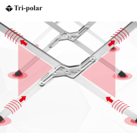 三极户外(Tripolar)TP1026折叠床单人便携式加宽加固午休陪护折叠牛津布钢管行军床