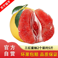 现摘福建三红柚 2个装带箱5斤 新鲜柚子 应季水果自营水果