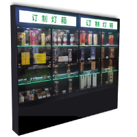 玻璃灯箱陈列背柜 1m*2.4m （1节）