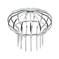 304不锈钢地漏 室外天台地漏防堵线帽圆形地漏网罩排水地漏盖线漏光亮款110管网罩地漏304材质