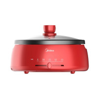 美的(Midea)电火锅 电热火锅 分体式家用多功能电热锅DH2851