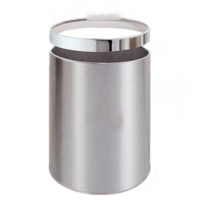 巧勤不锈钢单层垃圾桶9L