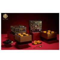 锦华黑松露流心奶黄月饼480g(60克x8)