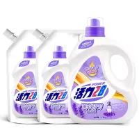 活力28薰衣芬芳洗衣液1.5kg*1瓶+1.5kg*2袋薰衣草芬香持久