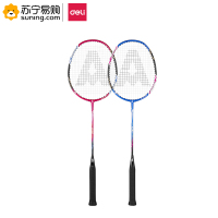得力 安格耐特羽毛球拍 F2105 蓝+红 2支/副 单副装