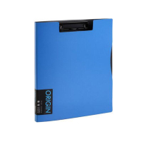 齐心 原味文件夹 A828 A4 双折板夹 蓝色 单位:个