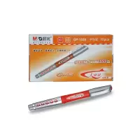 晨光 中性笔 GP-1530 0.5mm半针管 插盖式 大白鲨 12支/盒 红色 单位:支