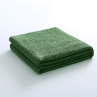 绿色毛巾被单人薄毯子