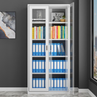 碎乐 文件柜档案柜钢制资料柜储物柜铁皮柜二斗下节柜玻璃柜 通玻文件柜 经济款 GD