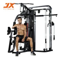 JX军霞综合训练器龙门架家用健身器材多功能史密斯机大型运动力量器械组合深蹲架JX-DZ305
