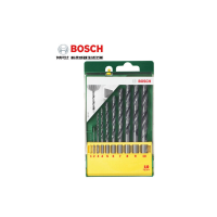 博世 （Bosch） 绿色钻头套装 10支 HSS-R高速钢钻头