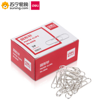 得力(deli) 回形针0018 29mm 钢芯 100枚/盒 10盒/包 单包装
