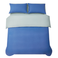 愉悦之家 48*74cm*1 洁净防护枕套 枕套 深宝蓝 床上用品