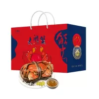 [预售]老蟹坊大闸蟹398型-幸福美满(公蟹2.5两*3只+母蟹2.0两*3只 )预计9.22日陆续发货
