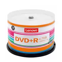 联想DVD+R 光盘/刻录盘 16速4.7GB 办公系列 桶装50片 空白光盘