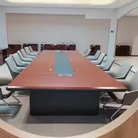质凡办公家具办公会议桌油漆大会议洽谈桌