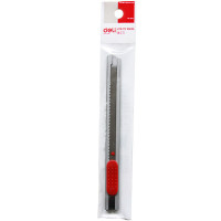 得力(deli)2053美工刀5把小号简约美工刀碳素钢制刀片裁纸刀自动固定刀片切纸刀壁纸刀混色装