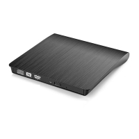 酷丰 移动光驱外置usb光盘驱动器dvd刻录机USB3.0拉丝黑色DVD刻录+读取