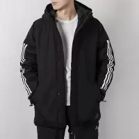 Adidas阿迪达斯男装防风保暖休闲连帽外套棉服CY8624
