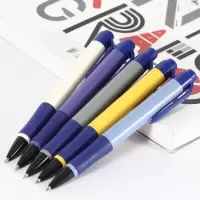 天丰 587 按动0.7mm圆珠笔蓝色伸缩式原子笔小学生办公用品 蓝色 24支/盒