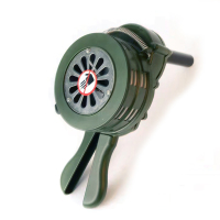 手摇报警器 便携式无支架报警器 LK-100 绿色