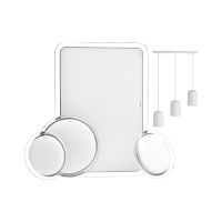 飞利浦月白系列自然光客厅卧室长方形圆形吸顶灯智能家居LED小爱语音米家3室1厅1餐