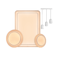 飞利浦魅影系列自然光客厅卧室长方形圆形吸顶灯智能家居LED小爱语音米家卧室2室1厅1餐