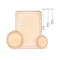 飞利浦魅影系列自然光客厅卧室长方形圆形吸顶灯智能家居LED小爱语音米家卧室2室1厅1餐